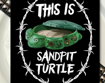 SandPit Turtle, impressão A4, Sempiternal, Bring Me The Horizon emo, música metal, gótico, inspirado em tatuagem