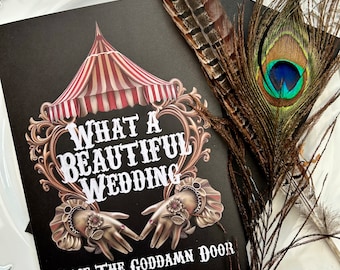 Panic! At The Disco Wedding Card: Circus Theme A5 Greetings Card