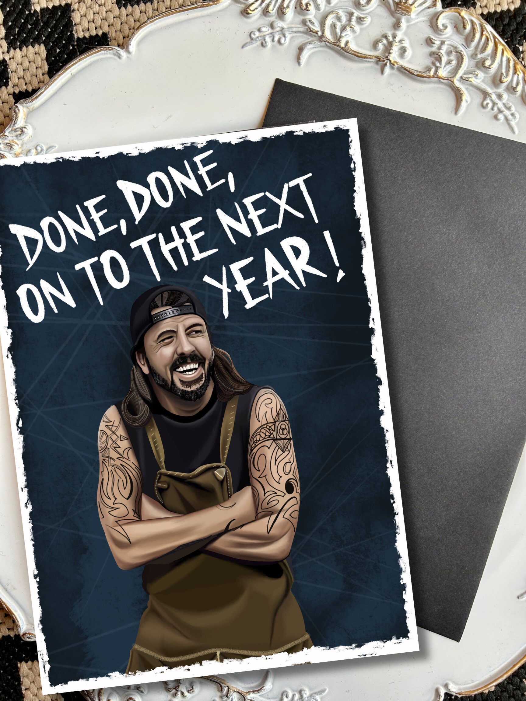 Foo Fighters Birthday Card | Dave Grohl Illustration | "done, Done ...