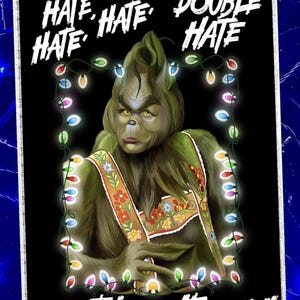 Grinch Christmas Card | Funny Holiday Recycled Card Stock