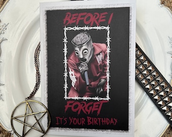 Before I Forget, Emo, Heavy Metal, Rock music Birthday Card.