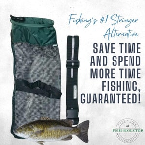 Angeln Stringer Soft-Side Creel - Fischcreel - Kescher, Leichte Fischtasche, Stringer Alternative - Angelcreel Bag - Grünes Bündel