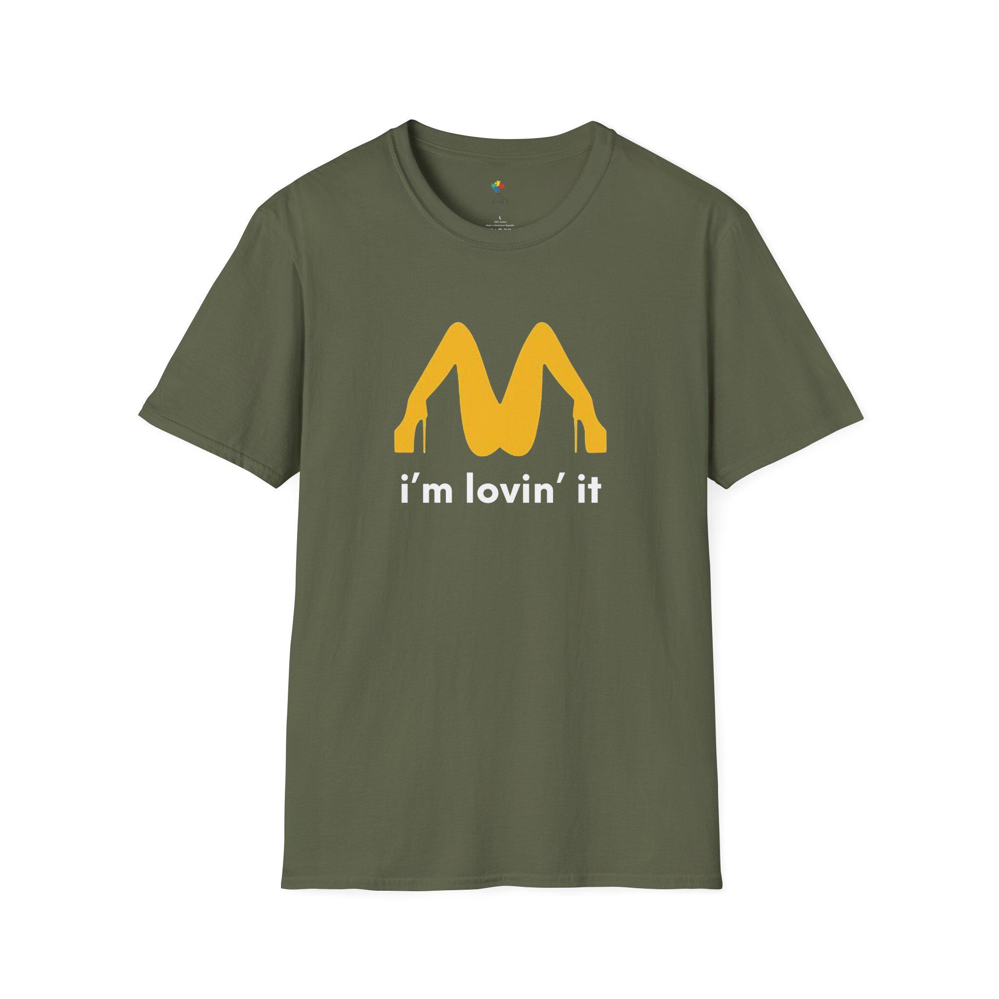 いくMcDonald I'm loving it エロ ユーモア Tシャツ Stripper Im Loving It Mcdonalds Unisex T-shirt, Offensive Tee