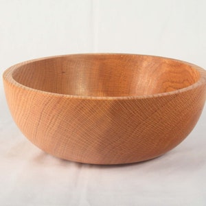 Handmade Red Oak Bowl, Salad Bowl, Wood Bowl