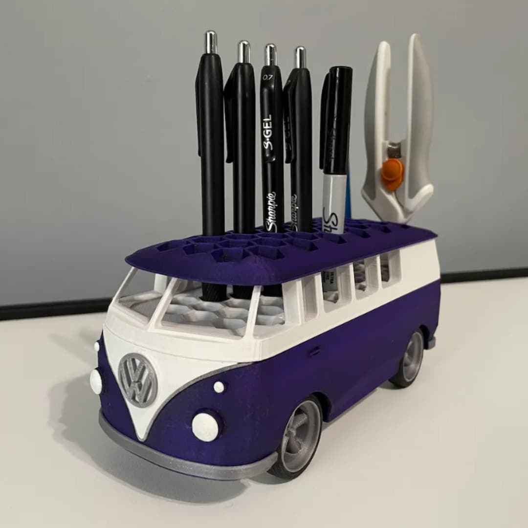 Bus Pen Holder 3D Printed Pen Holder 3D Printer 3D Printing Etsy