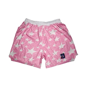 Pink Star Shorts - Etsy