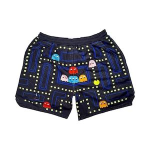 Kap-Man Maze Runner Retro Game Dry-Fit Shorts