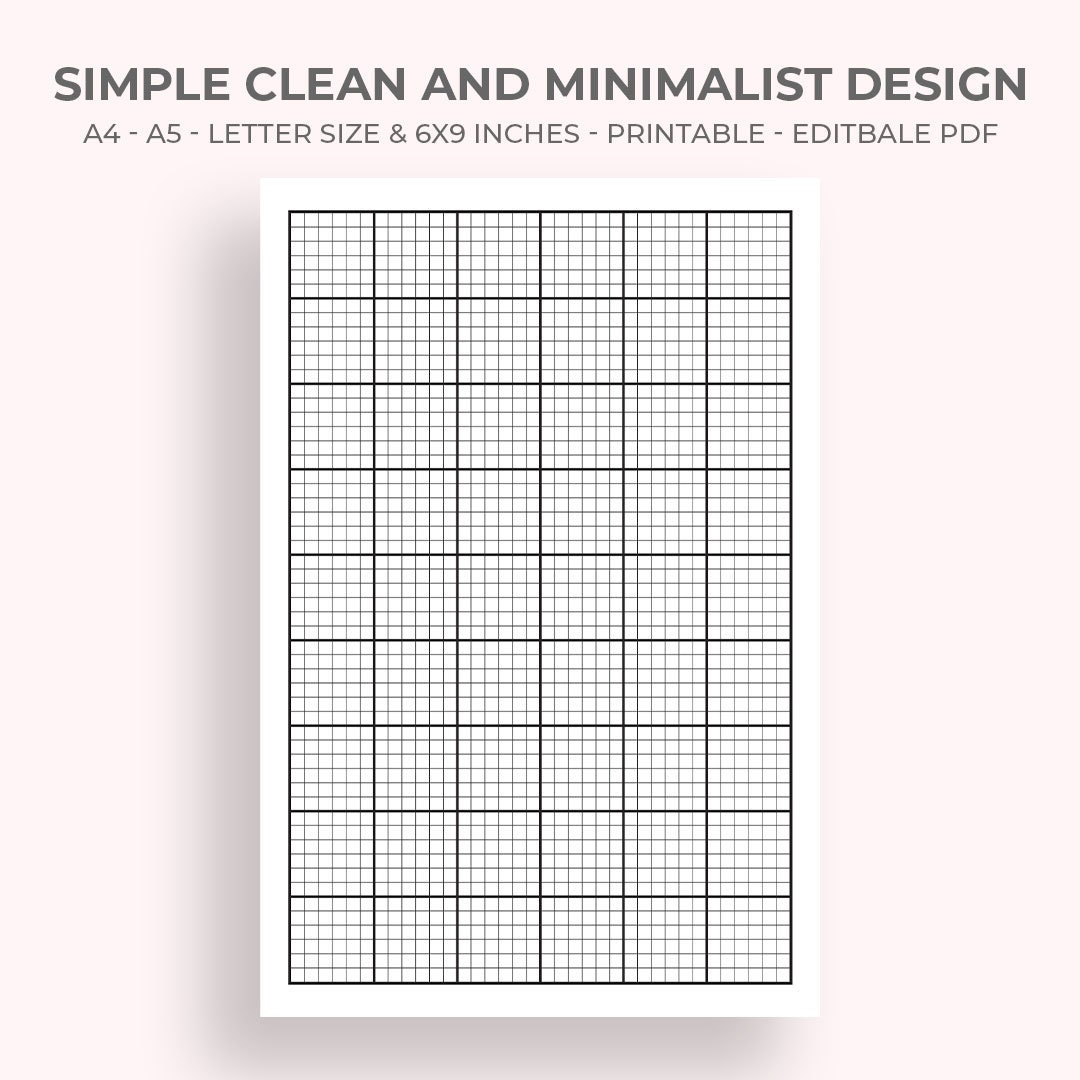 Knitting Graph Paper, Printable Knitting Graph Paper, Knitting Graph ...