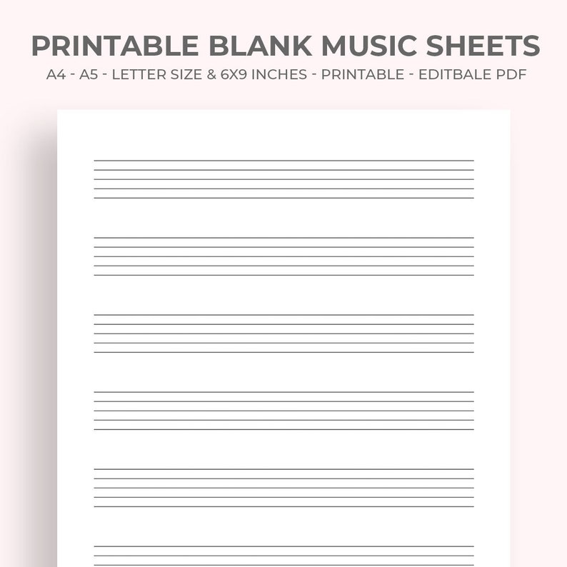 Printable Blank Music Sheets Music - Il 794xN.5696698353 J9en
