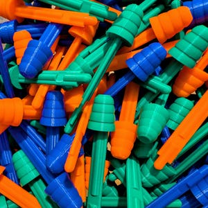 10x Ersatz Spielzeug Raketen | Passend für Action Roboter Werfer Spielzeug | 3D Gedrucktes Nachfüll Set