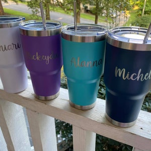 Laser Etched Personalized Tumbler 30oz