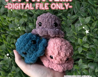 Mini-octopus| Volledig niet-gestikt haakpatroon (pdf)