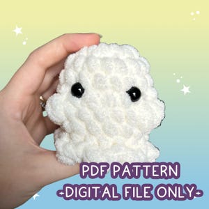 Crochet Mini Ghost | Completely No-Sew Crochet Pattern PDF