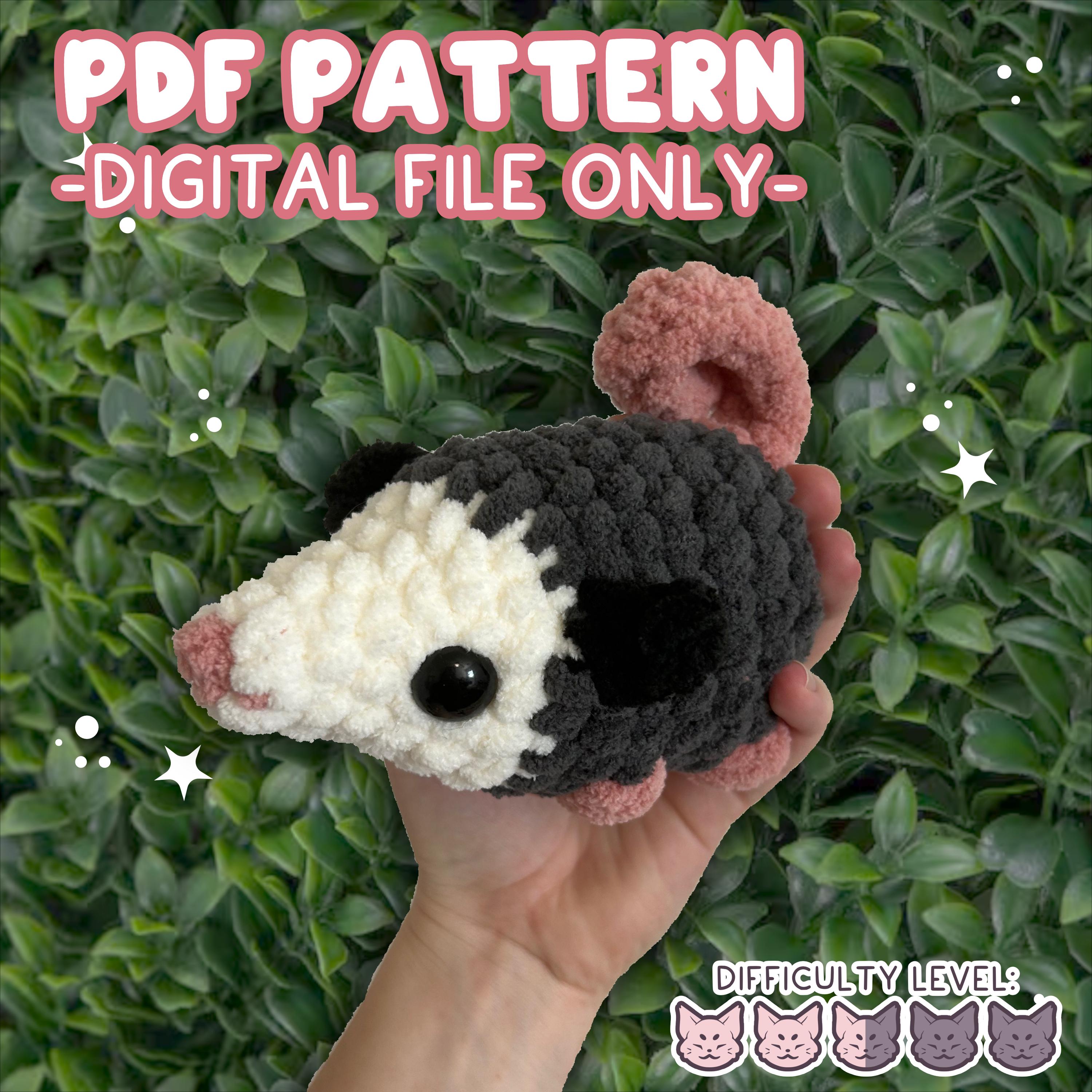 39 Opossum Crochet Patterns for Cute, Quirky Amigurumi Projects 13 Crochet Opossum Completely No-Sew