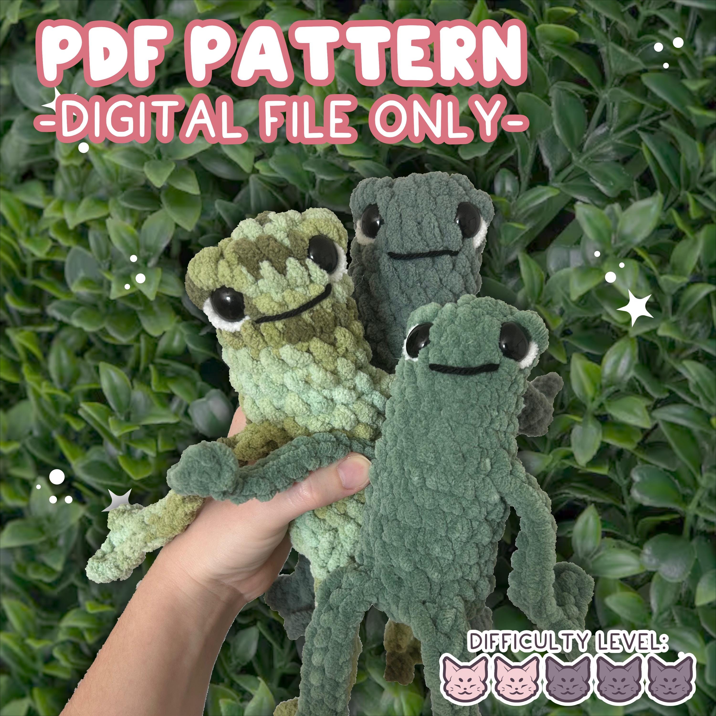 24 Leggy Frog Crochet Patterns to Charm Kids and Frog Fans 10 Sitting Leggy Frog Completely No-Sew