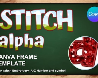 Alpha Stitch Canva Frame