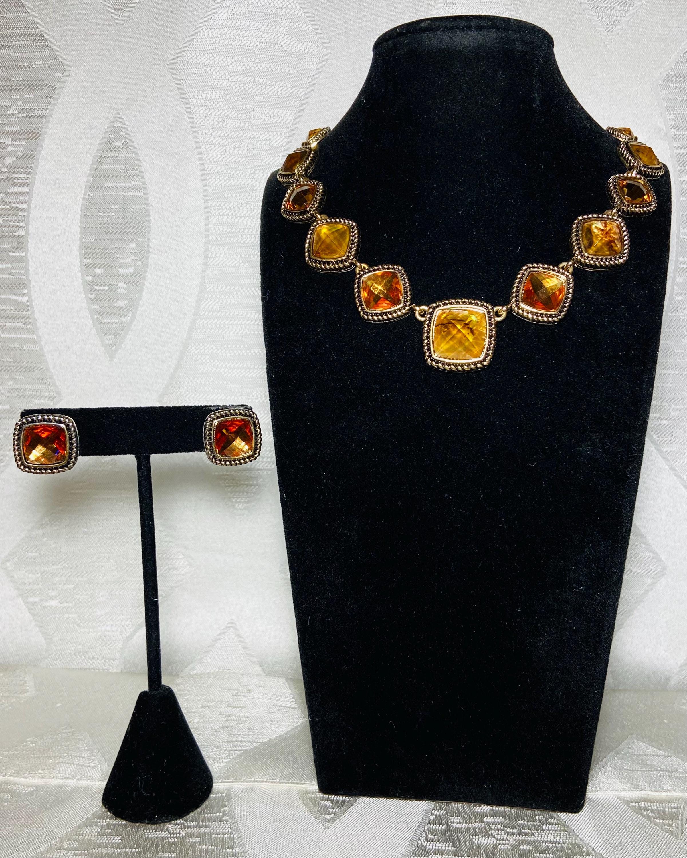 Vintage Napier Crystal Necklace - Etsy