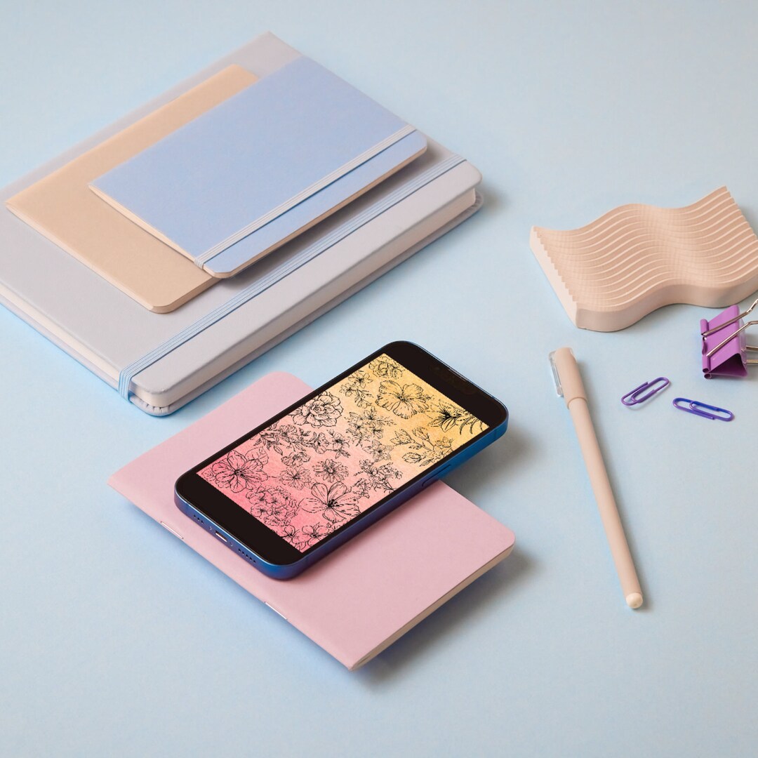 5 Stylish Phone Wallpapers | Digital Download Bundle | Instant Phone