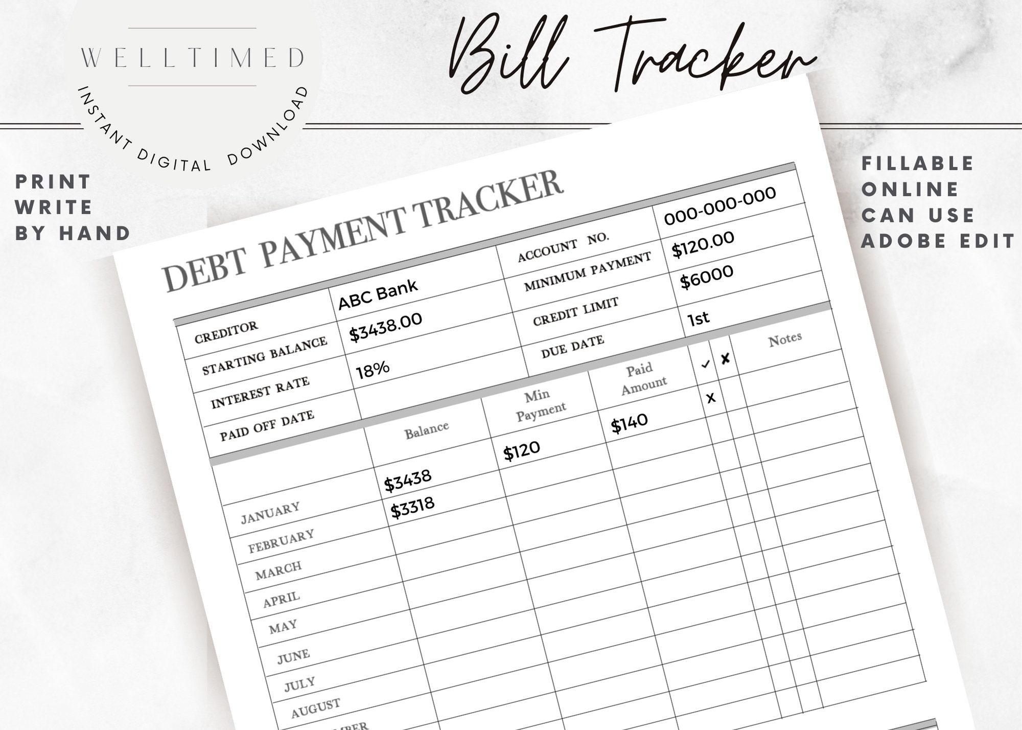 debt-payment-tracker-editable-debt-planner-debt-payment-tracker-printable-pdf-half-letter