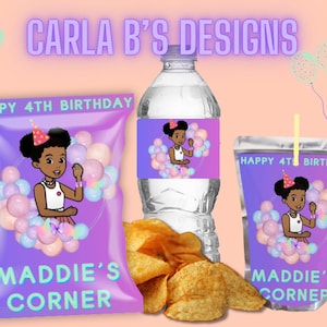 Gracie&#39;s Corner, Gracies Corner Party Decorations, Gracie&#39;s Corner Supplies, Chip Bags, Custom Party Favors, Gracies Corner Birthday, Party