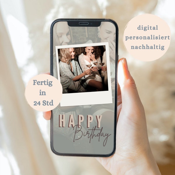 Geburtstags Glückwünsche digital | Gratulationskarte | personalisierte Glückwünsche | individuelle Geburtstagsgrüße | Versenden per WhatsApp