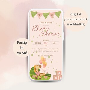 digitale uitnodiging voor de gender reveal babyshower | Geboorteaankondiging | Babyfeest| Kind onderweg | Wij worden ouders | Stuur via WhatsApp