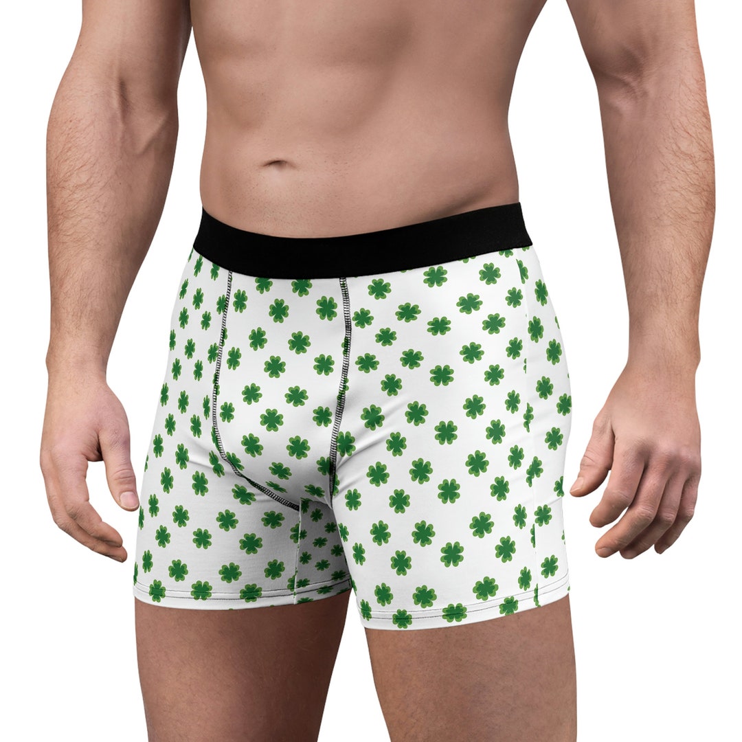 Shamrock Men's Boxer Briefs St. Patrick's Day Etsy