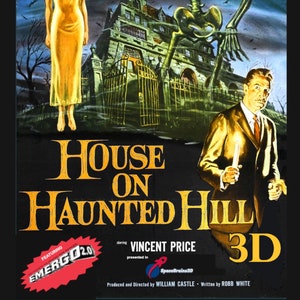 House on Haunted Hill 3D - Signed Limited Edition Anaglyph 3D DVD