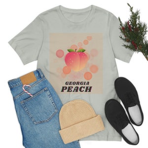 Georgia Peach, Georgia On My Mind, Georgia Pride, Ladies Jersey Short Sleeve Tee