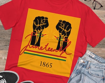 Juneteenth Freedom Organic Cotton T-shirt, Black Heritage
