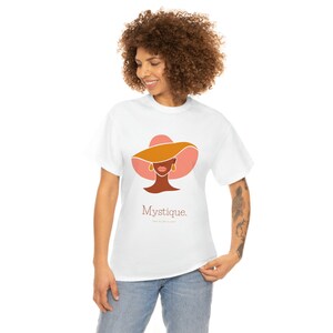 Lady Mystique, Fancy Hat, Proud Woman, Ladies Heavy Cotton Tee