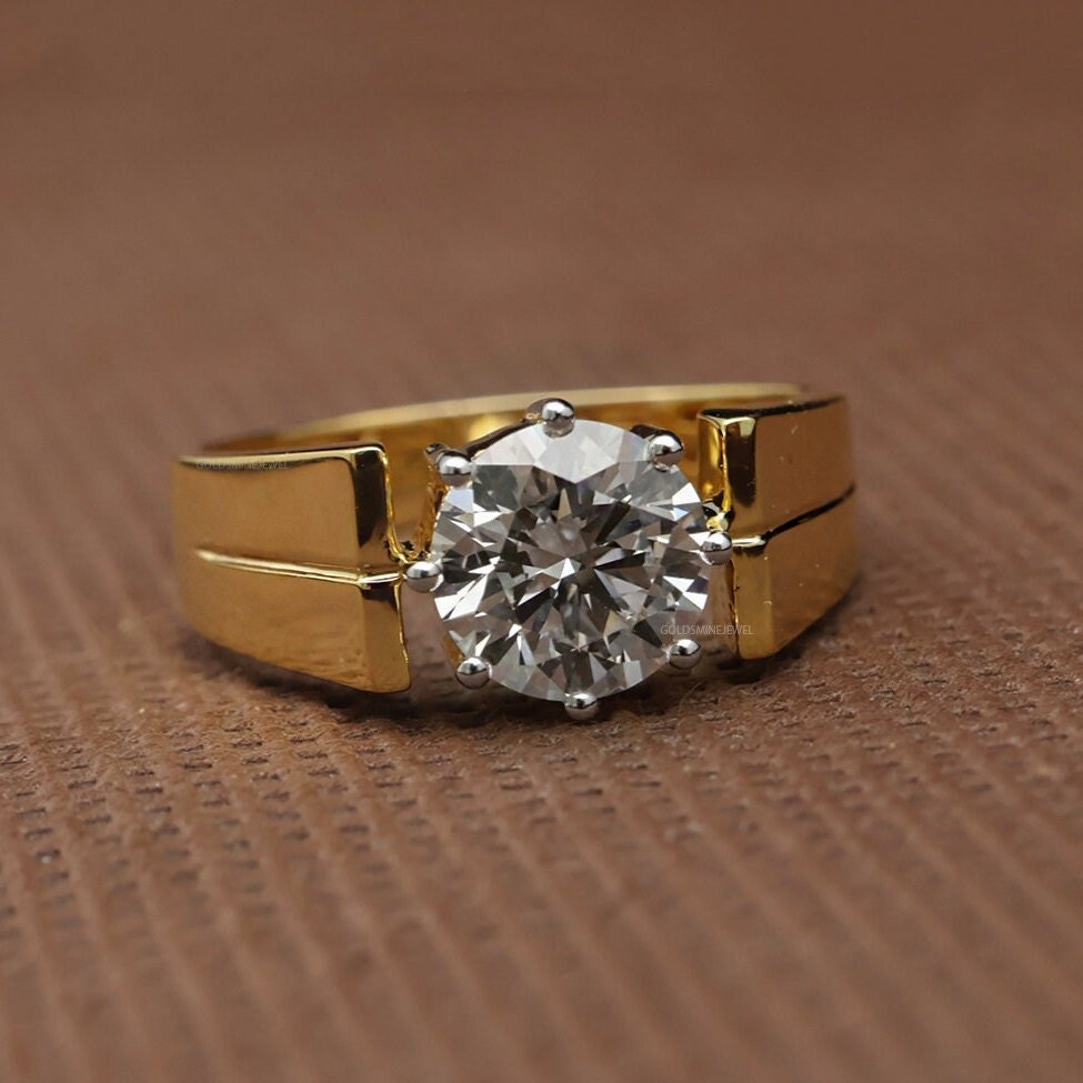 Buy quality Everyday Wear Solitaire Look Diamond Ring for Men in Pune