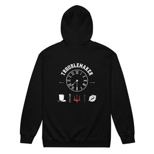 Unruhestifter Zip Up Hoodie Rückendruck