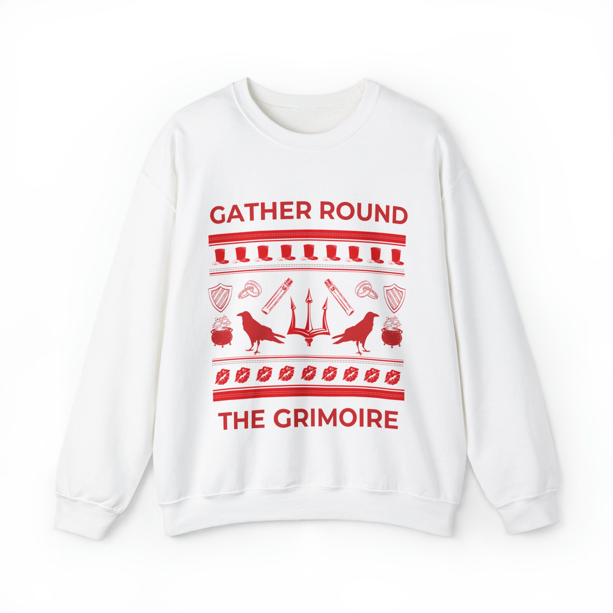 Blood On The Clocktower Inspired Holiday Sweatshirt Unisex Heavy Blend™ Crewneck Sweatshirt