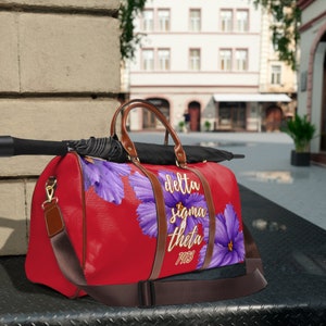 Delta Doll Crimson & Cream Weekender Tote, Spend The Night Bag Inspired By  Sigma Theta Sorority, Beach - Yahoo Shopping
