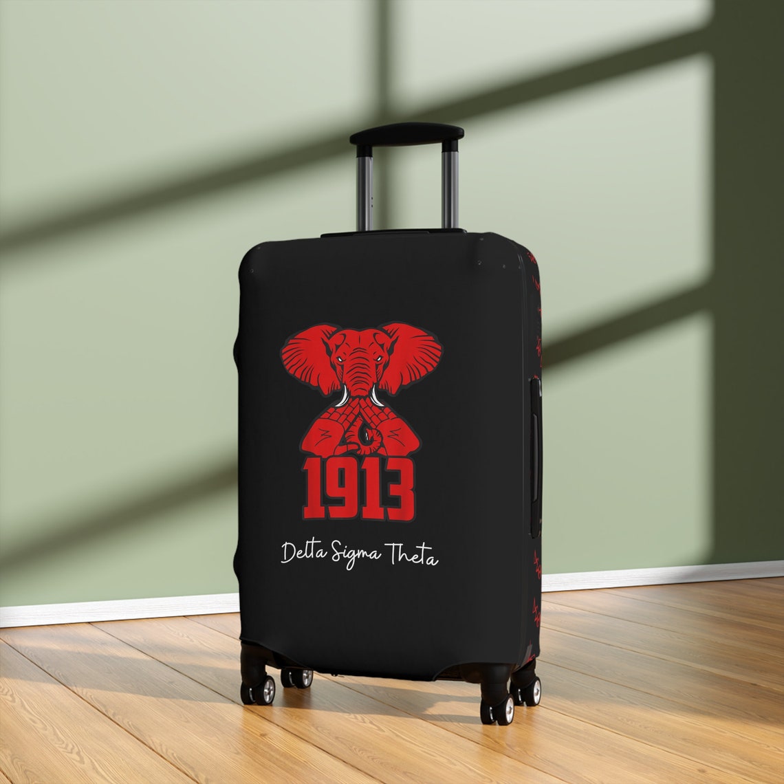 DELTA Sigma Theta Luggage Cover Graphic HBCU Devastating Diva Etsy