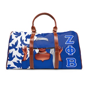 Zeta Phi Beta Weekender Tote, HBCU D9 Sorority, Finer Woman, 1920, Dove, gift item, travel accessory