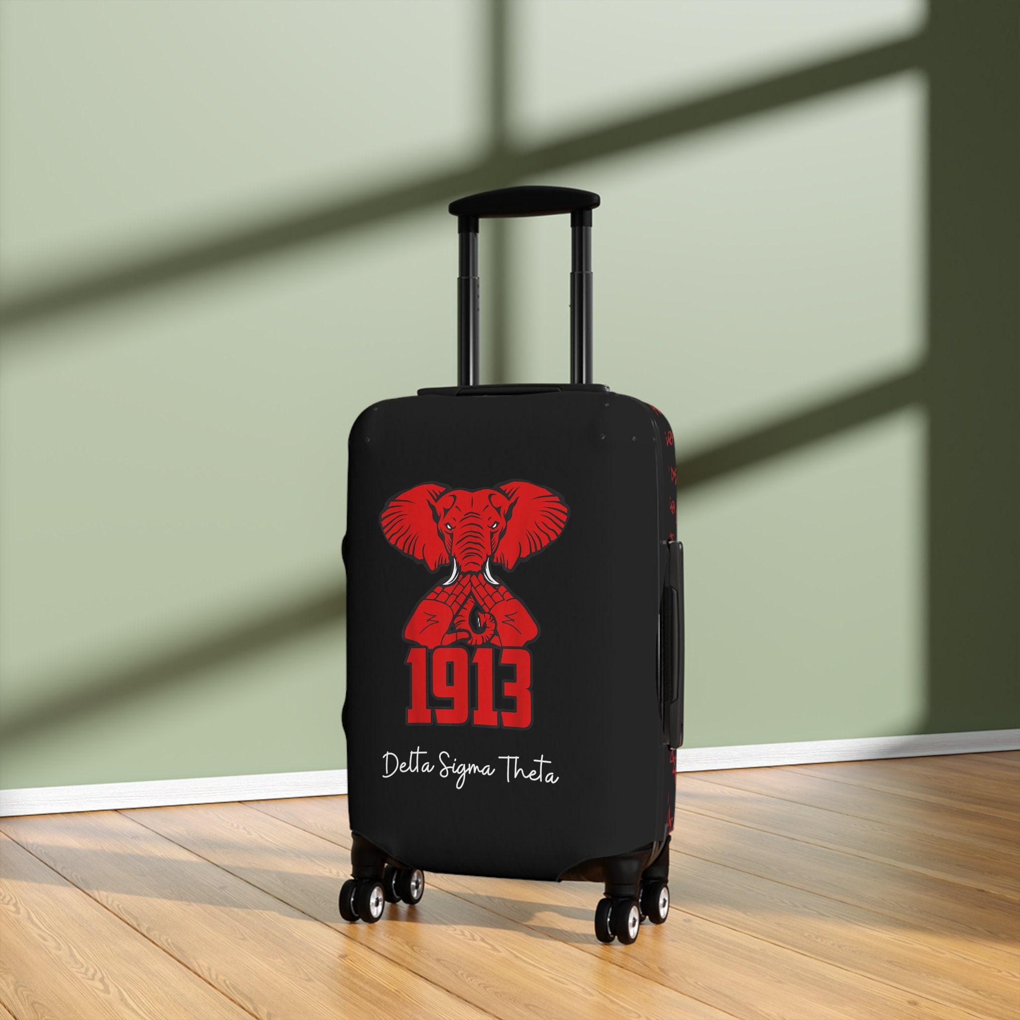 Delta Sigma Theta Luggage Cover Graphic HBCU Devastating Diva Etsy