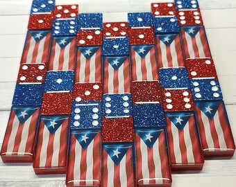 Puerto Rico Dominoes Set - Double Six.