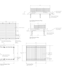 DECK PLANS 18&#39;X14&#39;  deck design plans #D-FS-18X14