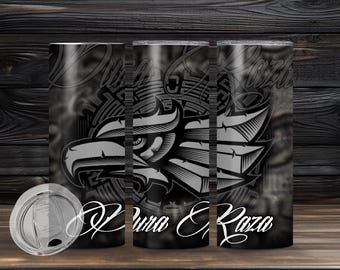 Hecho en Mexico 20 oz tumbler wrap / Mexican / Latina / Mexico / Mexico Coat of Arms Eagle / Made in Mexico / Mexico Stamp