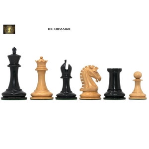 Sinquefield Cup Repro Staunton alleen schaakstukken - gewogen, geëboniseerd buxushout