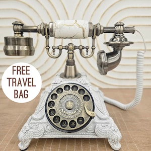Libro degli ospiti audio vintage con borsa da viaggio