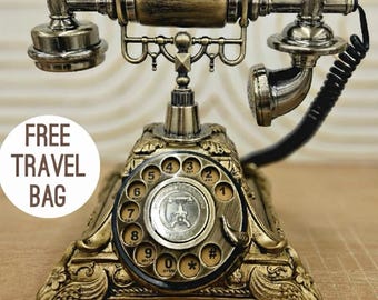 Vintage Audio Guestbook with Travel Bag