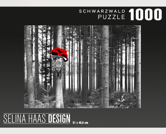 Holzpuzzle Für Erwachsene 1000 Teile – Wald Aus Eis Und Feuer, Naturbelassen & Anspruchsvoll