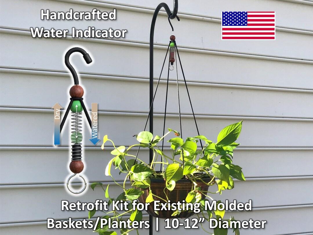 Hanging Basket Water Indicator/hanger System Retrofits to Etsy