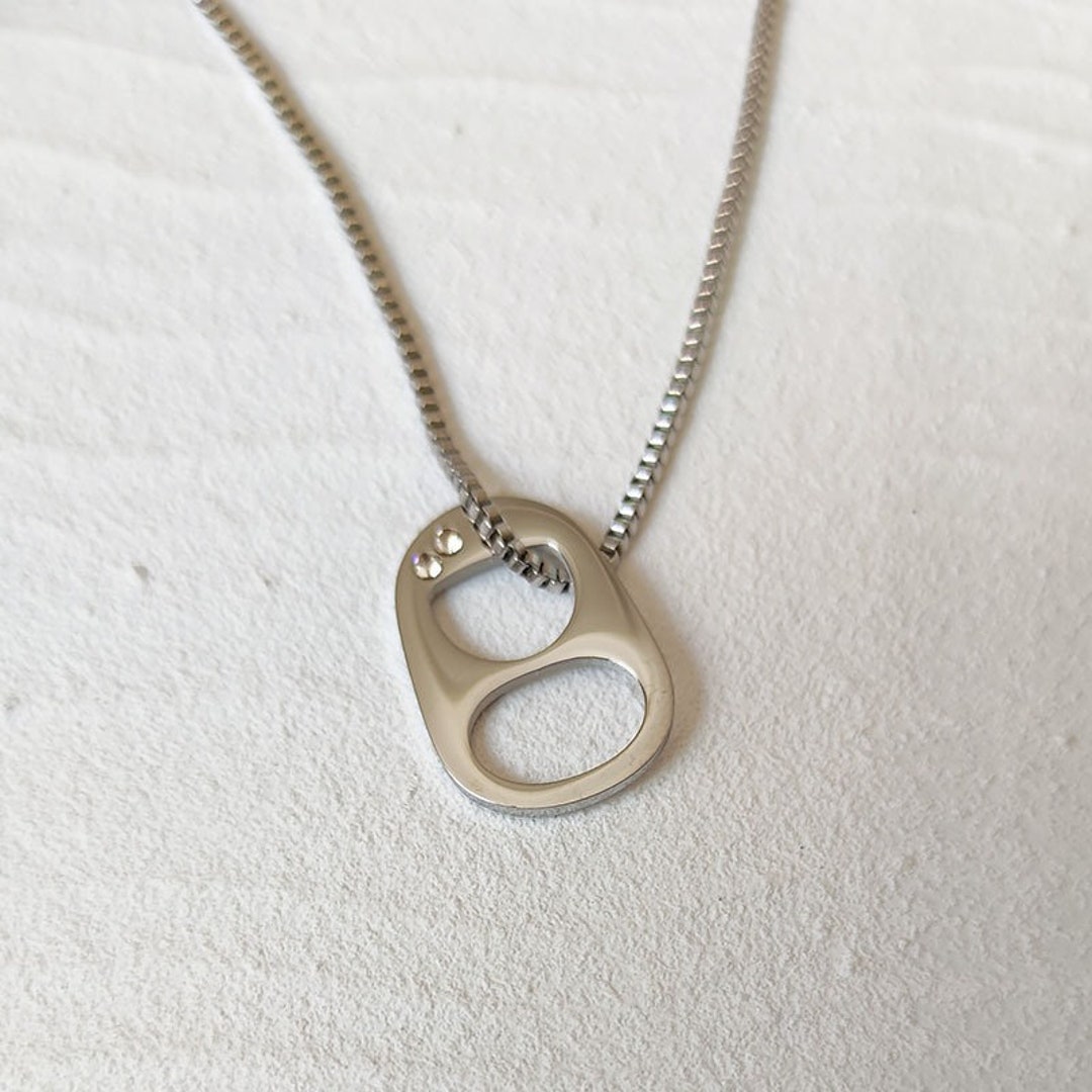 Soda Can Tab Necklace Ring Pull Necklace Sarah Cameron Etsy UK