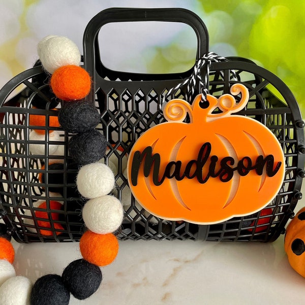 Halloween Tags for Kids Halloween Basket Tag, Boo Basket Tag, Halloween Treat Bag Tag, Trick or Treat Bag