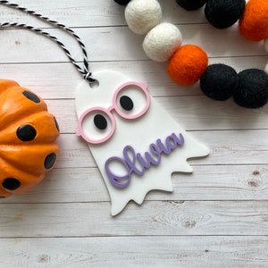 Halloween Tags for Kids Halloween Basket Tag, Boo Basket Tag, Halloween Treat Bag Tag, Trick or Treat Bag immagine 4
