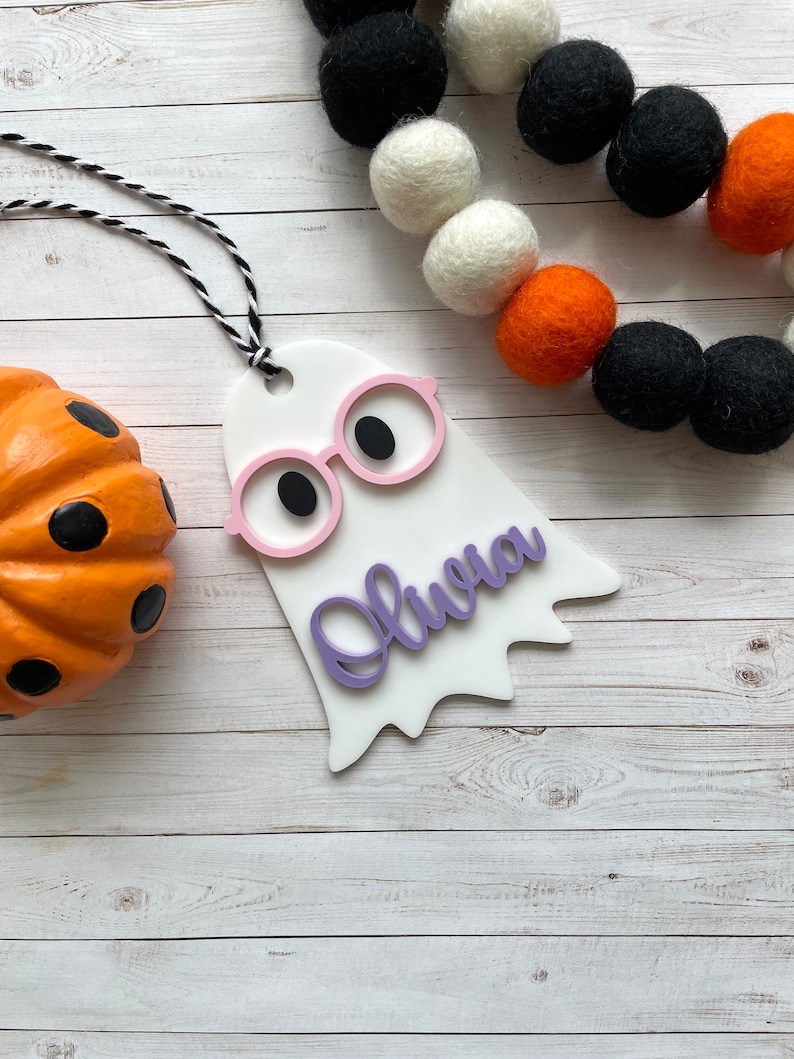 Halloween Tags for Kids Halloween Basket Tag, Boo Basket Tag, Halloween Treat Bag Tag, Trick or Treat Bag immagine 4